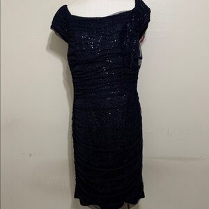 Ralph Lauren Navy Sequin Mini Dress